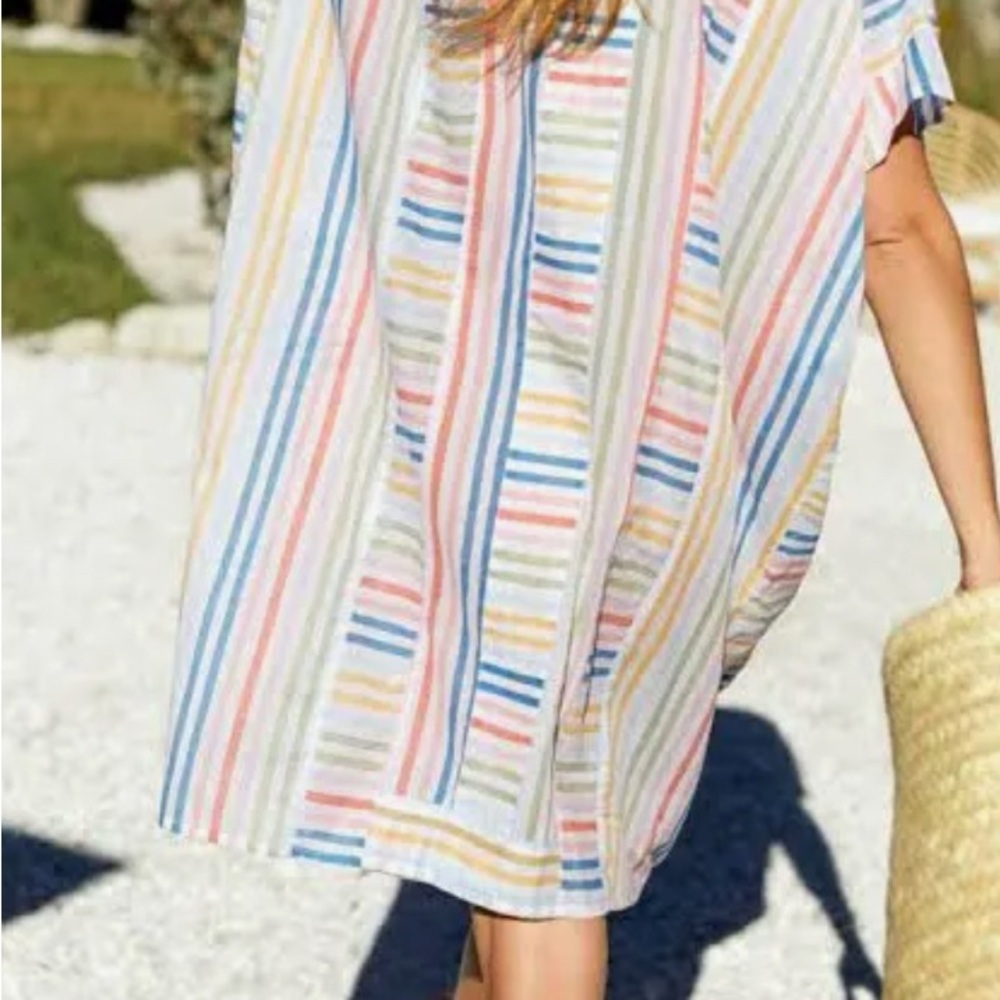 Emerson Frye India collection caftan boho bohemian beach tunic cover up linen